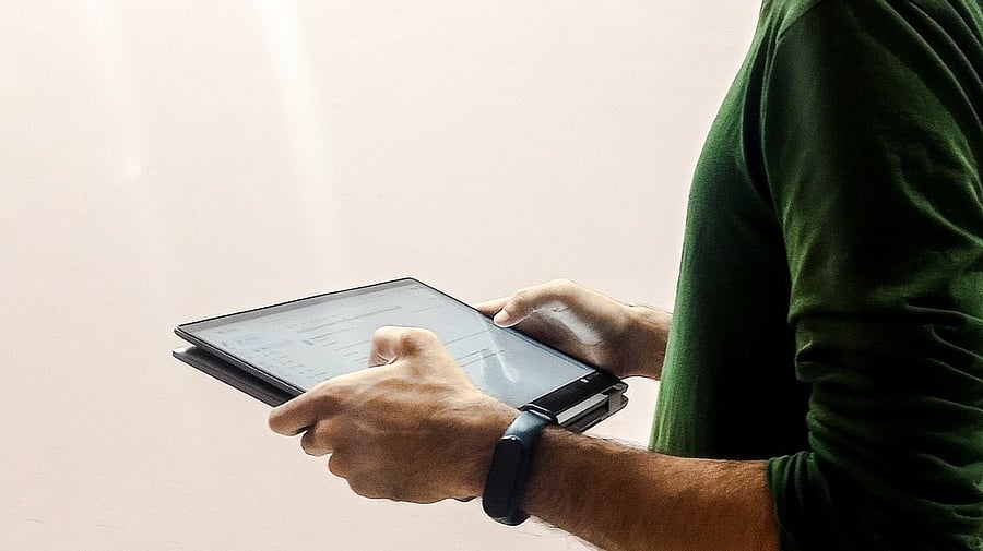 <div class="paragraphs"><p>Representative image of a man using an iPad.&nbsp;</p></div>