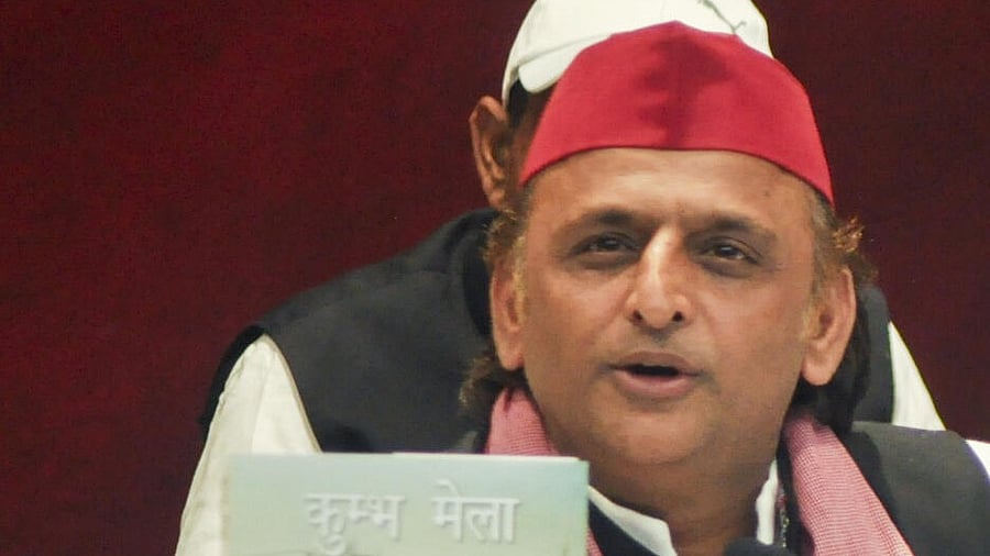 <div class="paragraphs"><p>Samajwadi Party President Akhilesh Yadav addresses a press conference, in Lucknow, Thursday, Feb. 20, 2025.</p></div>