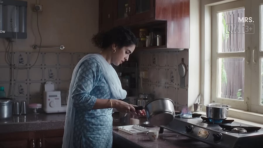 <div class="paragraphs"><p>A screengrab from the trailer of ‘Mrs’, where Sanya Malhotra plays a newly-wedded woman who is trapped in patriarchal traditions. </p></div>
