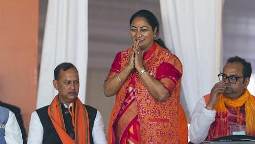 <div class="paragraphs"><p>BJP leader Rekha Gupta after she was sworn-in as the Delhi Chief Minister during a ceremony, in New Delhi, Thursday, Feb. 20, 2025.</p></div>