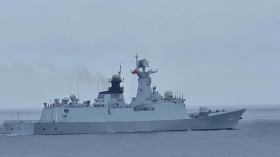 <div class="paragraphs"><p>A Chinese warship is seen here</p></div>