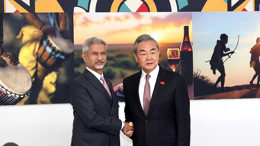 <div class="paragraphs"><p>S Jaishankar with his Chinese counterpart Wang Yi.</p></div>