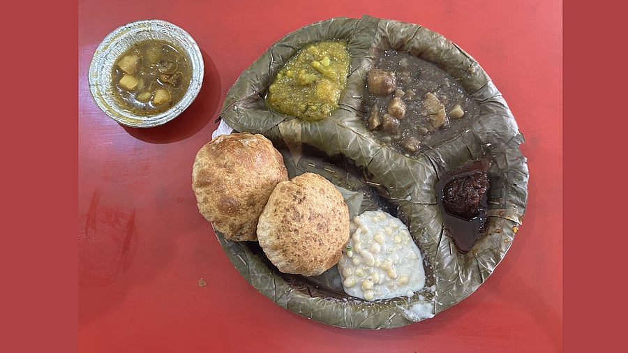 <div class="paragraphs"><p>Netram Poori sabzi in Prayagraj. </p></div>