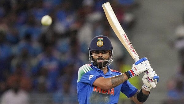 <div class="paragraphs"><p>India's Virat Kohli plays a shot during a One Day International (ODI) cricket match of the ICC Champions Trophy between India and Pakistan, at Dubai International Cricket Stadium, in Dubai, UAE.&nbsp;</p></div>