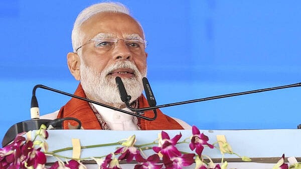 <div class="paragraphs"><p>Prime Minister Narendra Modi addresses a gathering during the release of the 19th PM Kisan Samman Nidhi (PM-KISAN) scheme in Bhagalpur.. </p></div>