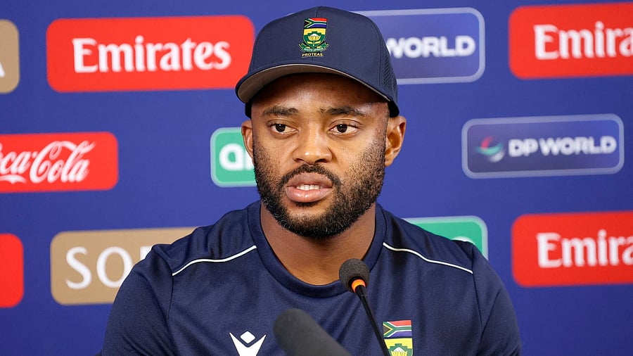 <div class="paragraphs"><p> South Africa's Temba Bavuma during a press conference </p></div>