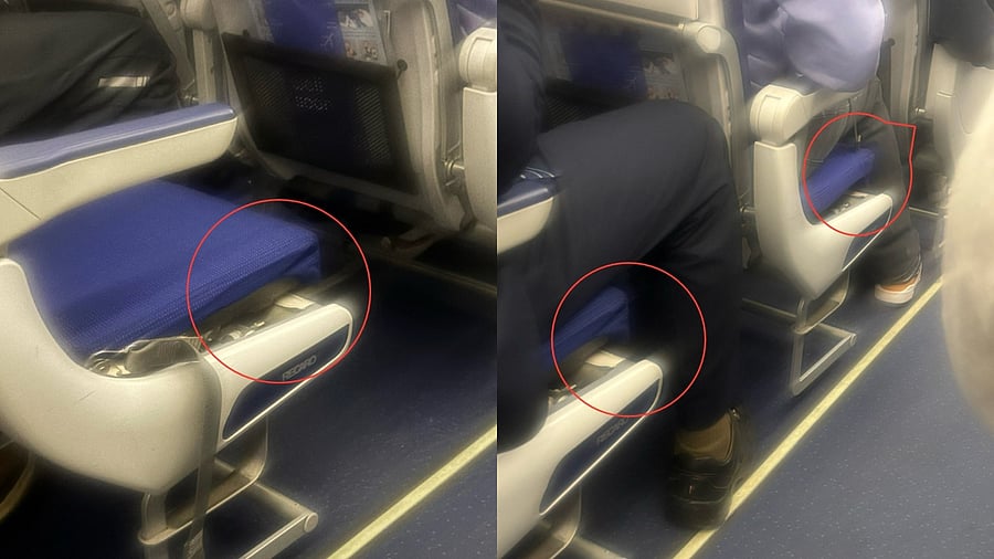 <div class="paragraphs"><p>He shared&nbsp;pictures of seats from the plane circling the parts that were damaged.</p></div>