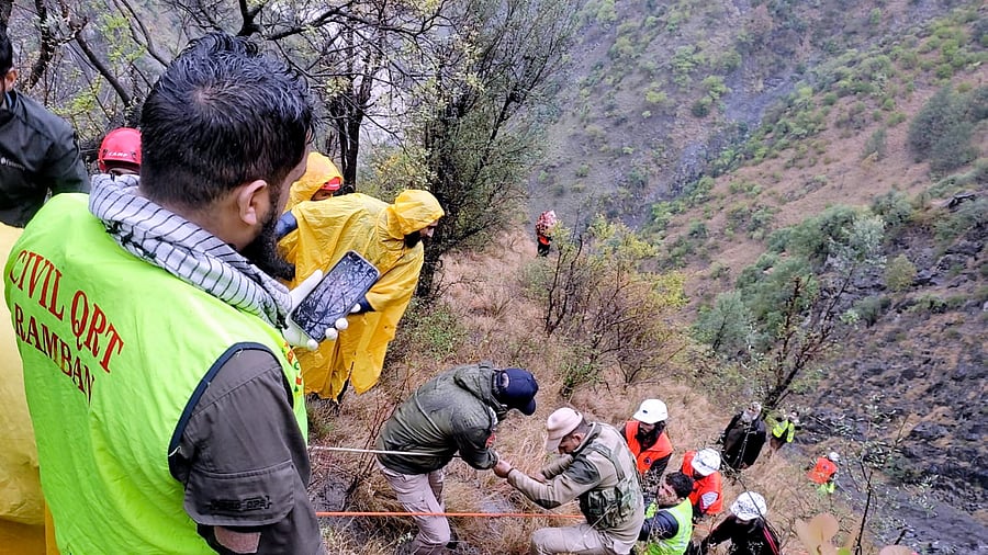 <div class="paragraphs"><p>A woman was killed and 12 others were injured when a passenger vehicle rolled down a hilly road in Ramban district.&nbsp;</p><p>(Representational photo)</p></div>
