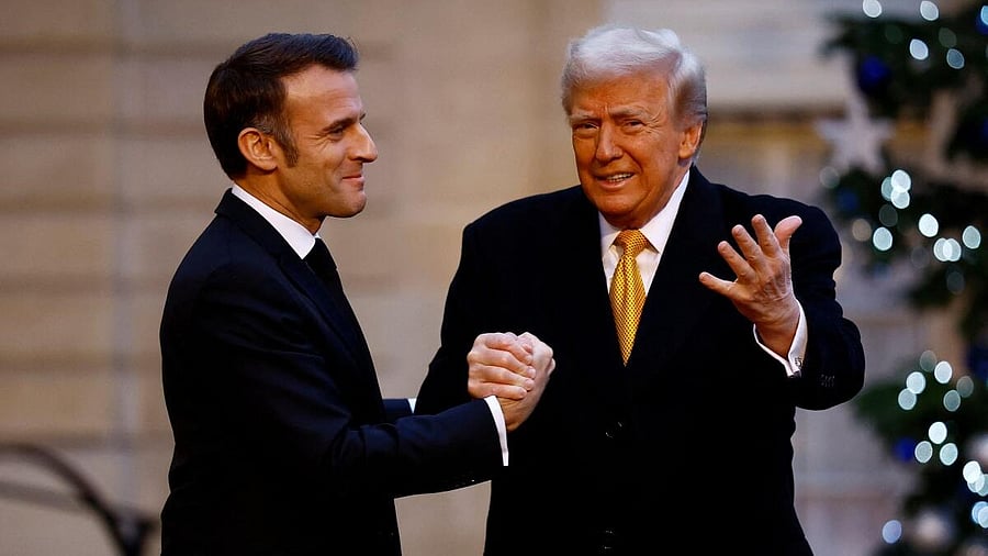 <div class="paragraphs"><p>French President Emmanuel Macron (left) and his US counterpart Donald Trump. </p></div>