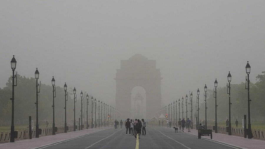 <div class="paragraphs"><p>Visitors at the Kartavya Path near the India Gate</p></div>
