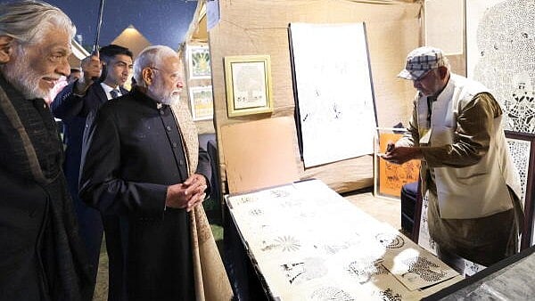 <div class="paragraphs"><p>Prime Minister Narendra Modi during the 25th edition of Jahan-e-Khusrau, the annual Sufi music festival, at Sunder Nursery in New Delhi.</p></div>