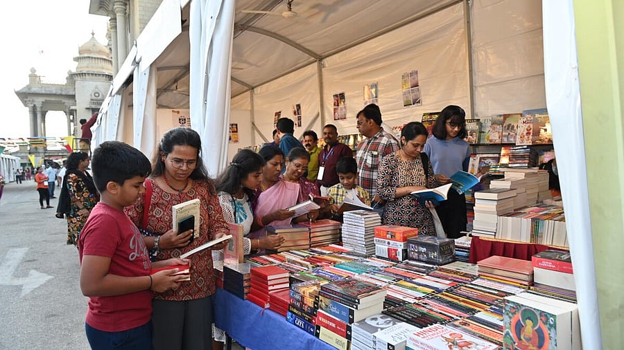 <div class="paragraphs"><p>Public at the Vidhana Soudha book fair organised by Karnataka Legislative Assembly in Bengaluru on Thursday, 27th February 2025.</p></div>