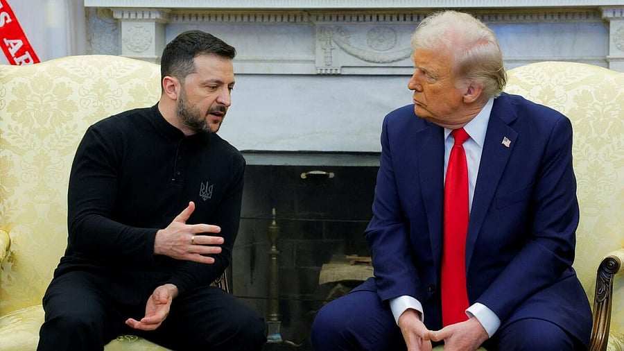 <div class="paragraphs"><p>Volodymyr Zelenskyy and Donald Trump</p></div>
