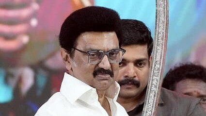 <div class="paragraphs"><p>DMK President and Tamil Nadu Chief Minister M K Stalin during a public meeting</p></div>