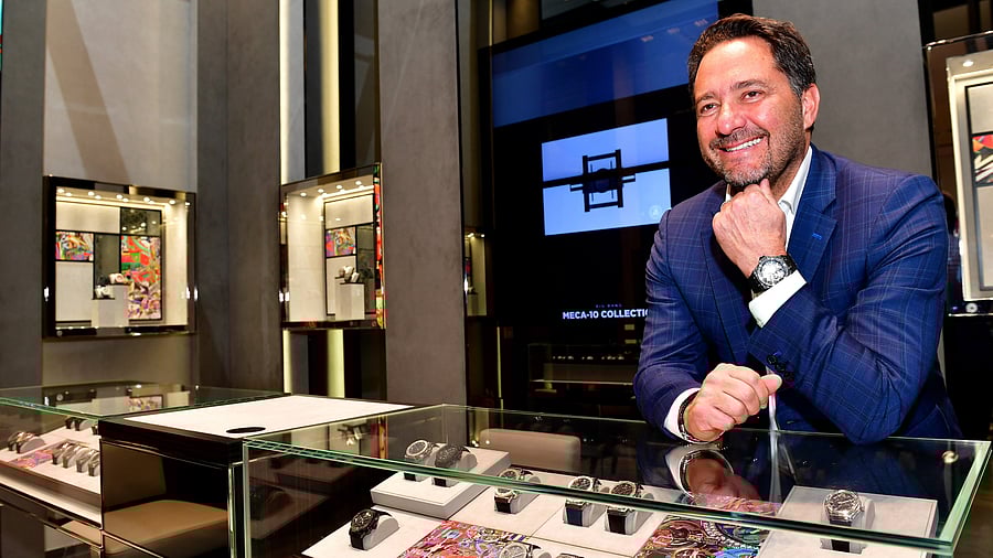 Julien Tornare, CEO Hublot at the inauguration of its Bengaluru Boutique at Phoenix Mall of Asia on Wednesday.
