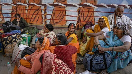 <div class="paragraphs"><p>Devotees gather on 'Maghi Purnima' during the Maha Kumbh Mela 2025, in Prayagraj, Uttar Pradesh.&nbsp;</p></div>