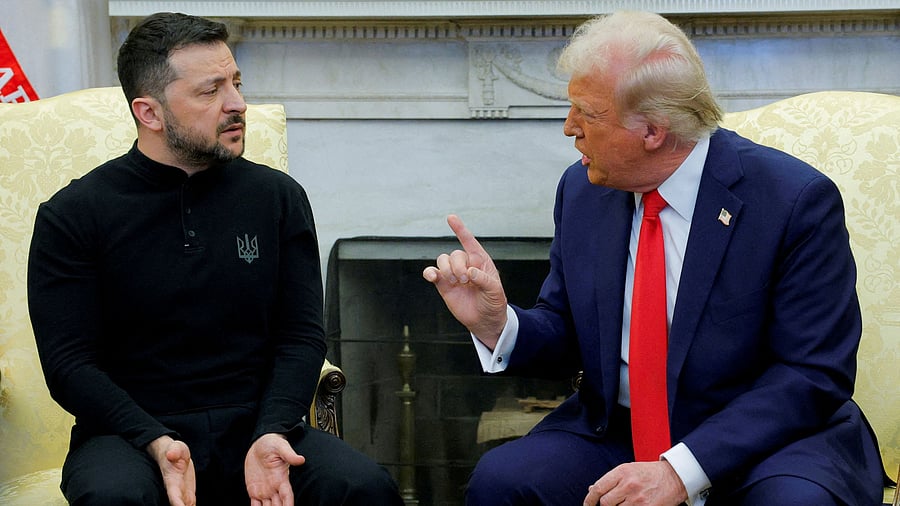 <div class="paragraphs"><p>US President Donald Trump meets with Ukrainian President Volodymyr Zelenskyy at the White House in Washington, DC, February 28, 2025.</p></div>