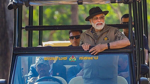 <div class="paragraphs"><p>File Photo of PM Modi at Bandipur Tiger Reserve</p></div>