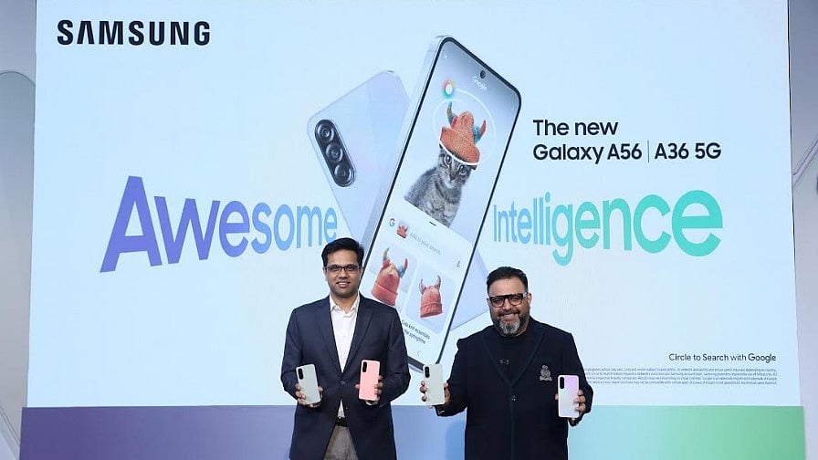 <div class="paragraphs"><p>[From Left to Right] Akshay Rao (General Manager), and Aditya Babbar (Vice President), MX Business, Samsung India at the launch of Galaxy A56 5G and Galaxy A36 5G in Delhi.</p></div>