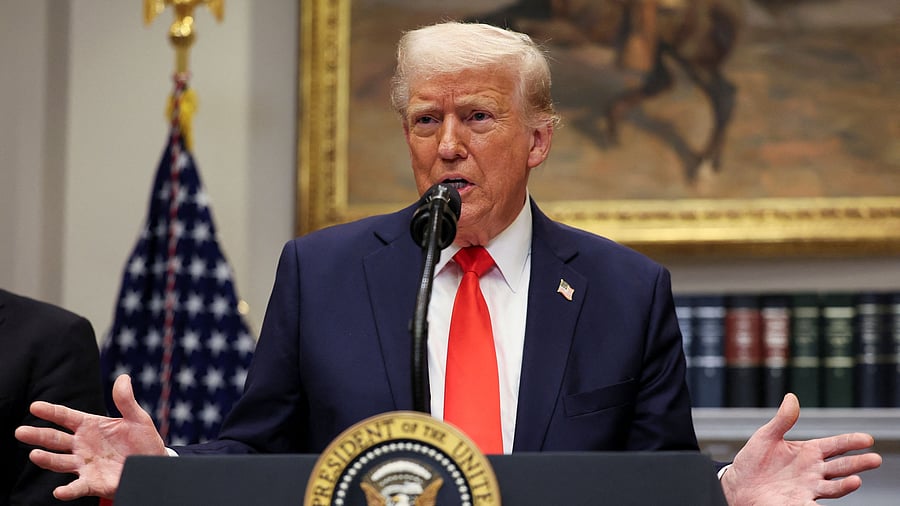 <div class="paragraphs"><p>US President Donald Trump during an announcement, March 3, 2025.</p></div>