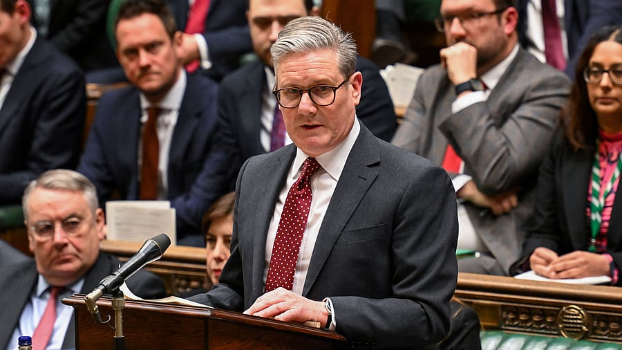 <div class="paragraphs"><p>Britain's Prime Minister Keir Starmer delivers a statement on Ukraine at the House of Commons, in London, Britain, March 3, 2025.</p></div>