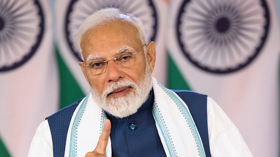 <div class="paragraphs"><p>PM Narendra Modi addressing a post-budget webinar on Tuesday. </p></div>