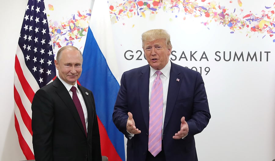 <div class="paragraphs"><p>Russia's President Vladimir Putin and US President Donald Trump </p></div>