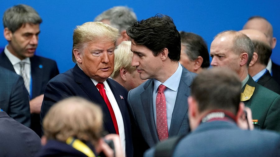 <div class="paragraphs"><p>US President Donald Trump and Canadian PM Justin Trudeau.</p></div>