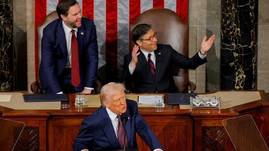 <div class="paragraphs"><p>U.S. President Trump delivers a speech to a joint session of Congress</p><p></p></div>