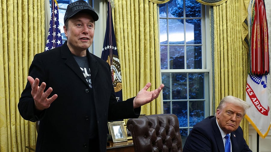<div class="paragraphs"><p>Elon Musk and US President Donald Trump </p></div>