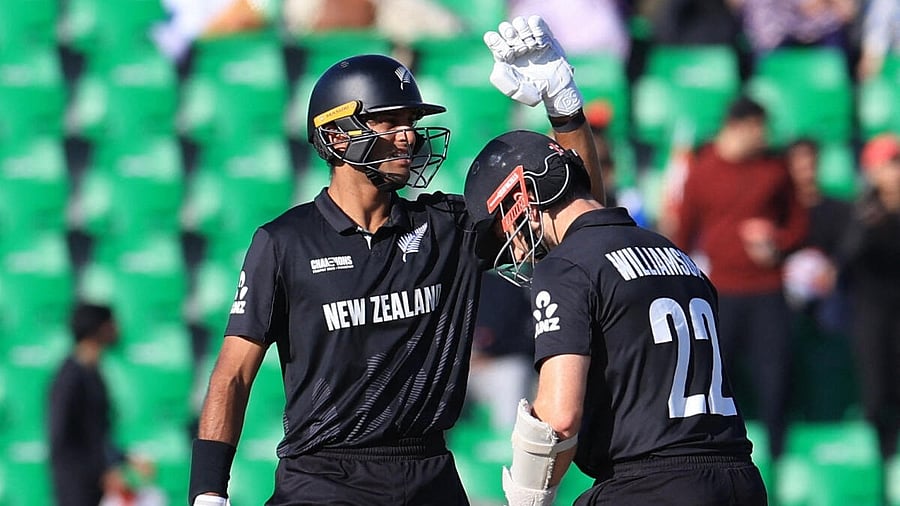 <div class="paragraphs"><p>New Zealand's Rachin Ravindra and Kane Williamson.</p></div>