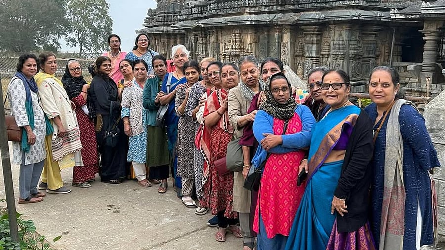 <div class="paragraphs"><p>Members of the group visited Veeranarayana Temple in Belavadi in January. </p></div>