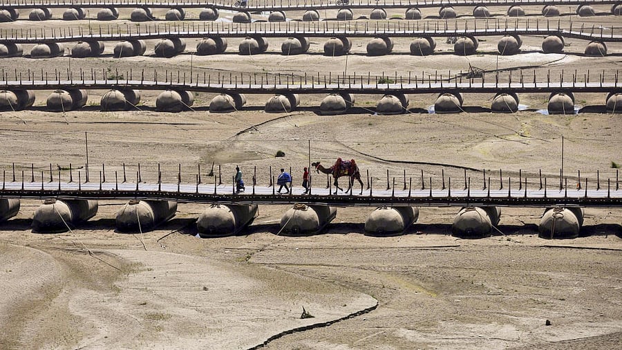 <div class="paragraphs"><p>Sangam area wears a deserted look days after the conclusion of Maha Kumbh Mela 2025, in Prayagraj, Wednesday, March 5, 2025.</p></div>
