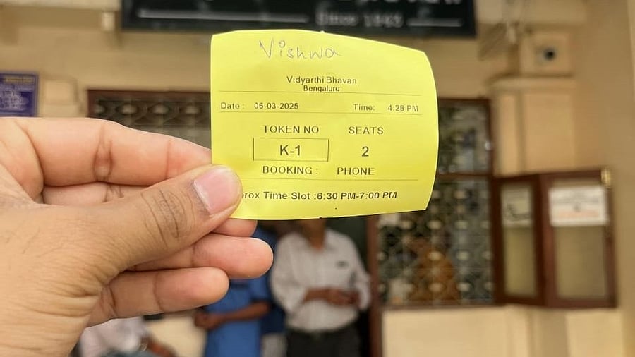Customers who make a reservation need to collect tokens on arrival.