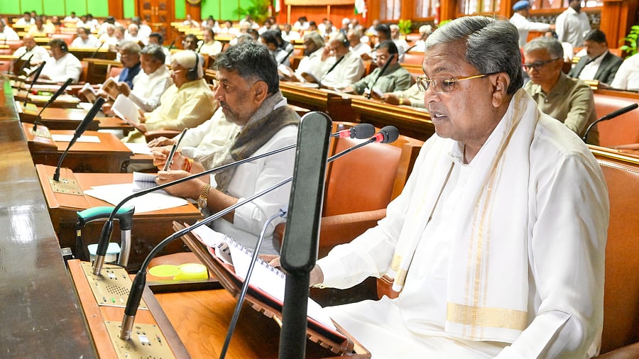 <div class="paragraphs"><p>Chief Minister Siddaramaiah during the budget presentation </p></div>
