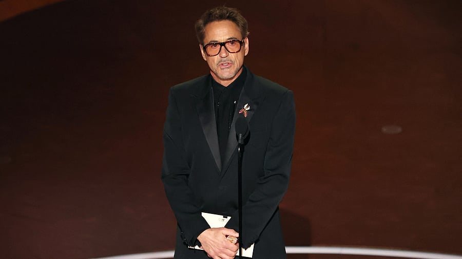 <div class="paragraphs"><p>Robert Downey Jr appears onstage during the Oscars show at the 97th Academy Awards in Hollywood, Los Angeles, California.</p></div>