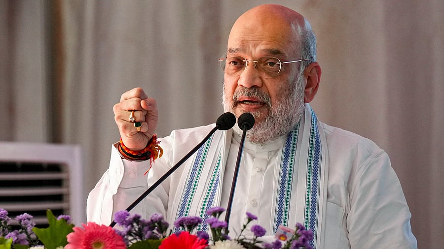 <div class="paragraphs"><p>Union Minister Amit Shah at the inauguration of the Sri Vishweshathirtha Memorial Hospital in Bengaluru on Friday. </p></div>