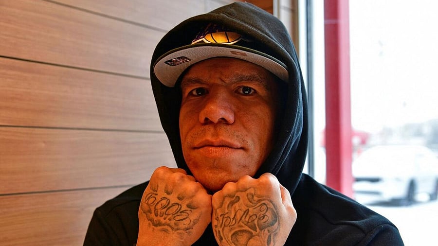 <div class="paragraphs"><p>Marvin Starblanket, a Cree from Mistawasis First Nation who is on a long-term supervision order, gestures in Saskatoon, Saskatchewan, Canada</p></div>