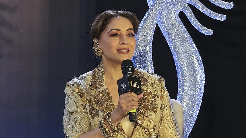 <div class="paragraphs"><p>Bollywood actor Madhuri Dixit speaks during an event titled 'The Journey of Women in Indian Cinema' ahead of the International Indian Film Academy (IIFA) Awards 2025, in Jaipur, Friday, March 7, 2025.</p></div>