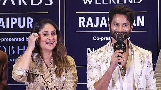 <div class="paragraphs"><p>Actors Shahid Kapoor and Kareena Kapoor Khan during the IIFA weekend press conference, in Jaipur, Saturday, March 8, 2025.</p></div>