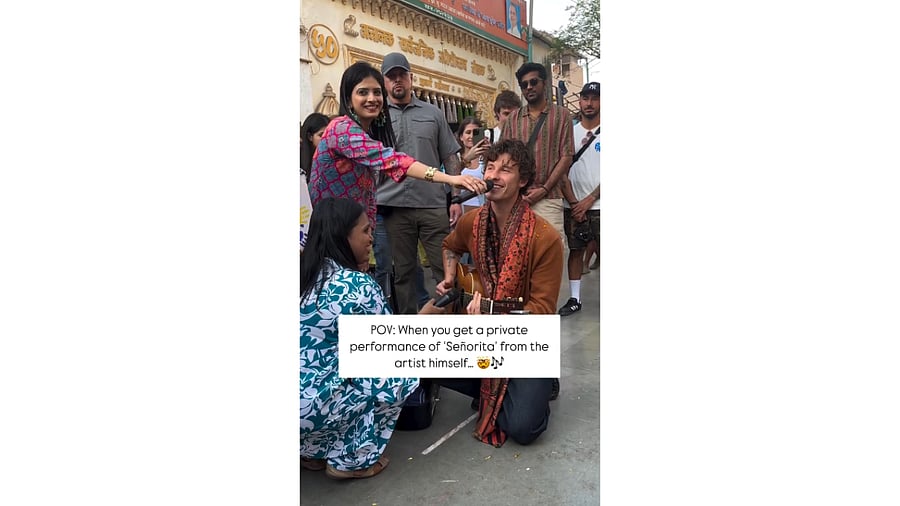 <div class="paragraphs"><p>The Sound Space, a music education initiative by two sisters, shared the clip featuring Mendes on its official Instagram page.</p></div>