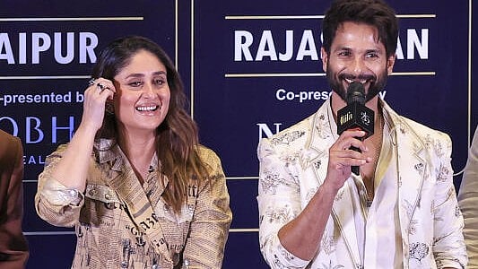 <div class="paragraphs"><p>ctors Shahid Kapoor, Kareena Kapoor Khan and Karthik Aryan during the IIFA weekend press conference, in Jaipur.</p></div>