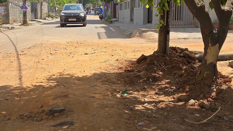 <div class="paragraphs"><p>This stretch on Horamavu Agara main road, connecting to the Hennur depot, has been dug up at several points. </p></div>