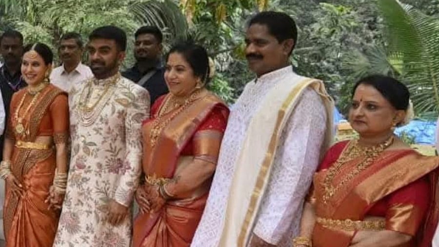 <div class="paragraphs"><p>DGP K Ramachandra Rao during the wedding of his stepdaughter Ranya Rao.</p></div>