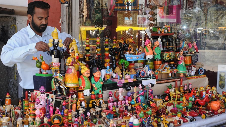 <div class="paragraphs"><p>Channapatna wooden toys display. Representative image.</p></div>