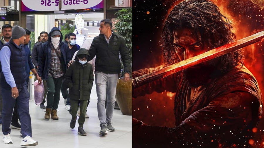 <div class="paragraphs"><p>(L-R) Indians deported from US and 'Chhaava' poster&nbsp;</p></div>