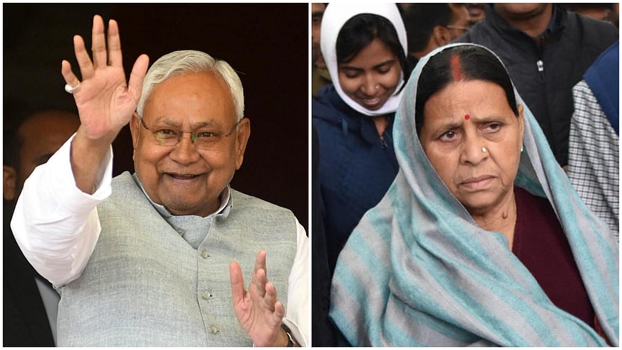 <div class="paragraphs"><p>Bihar CM Nitish Kumar and RJD leader Rabri Devi.</p></div>