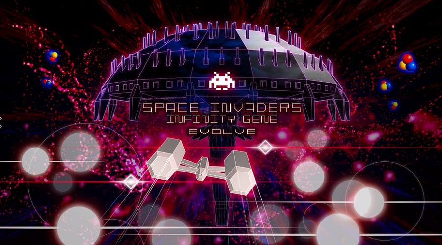 <div class="paragraphs"><p><em>Space Invaders Infinity Gene Evolve</em> by Taito Corporation.</p></div>