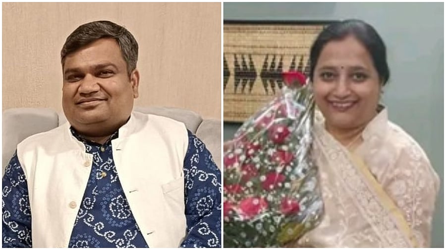 <div class="paragraphs"><p>RLD leader Rohit Agrawal, BJP MLA Ketki Singh.</p></div>