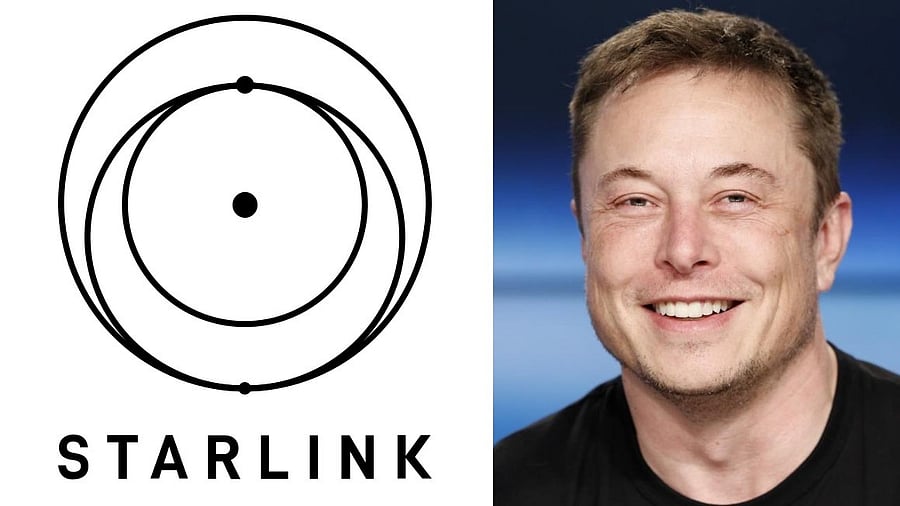 <div class="paragraphs"><p>Starlink logo and Elon Musk (founder of SpaceX).</p></div>